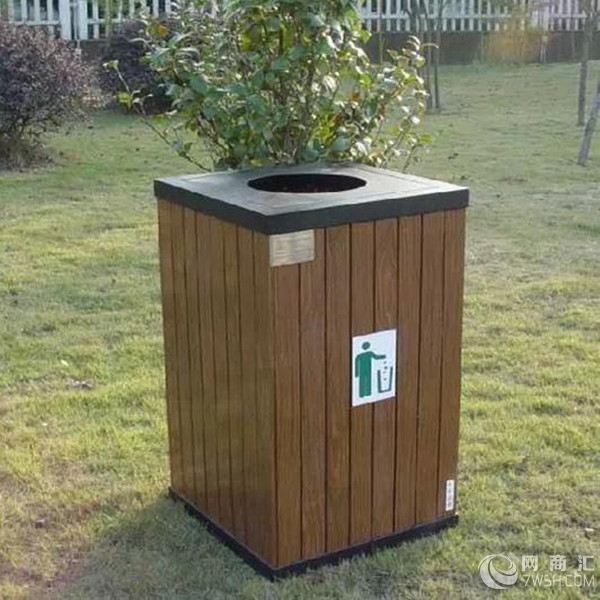 符合环境卫生标准制造，重庆钢木垃圾桶供应