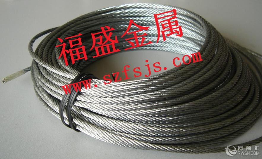 超大电阻率钢丝绳.321不锈钢钢丝绳.多股钢丝绳