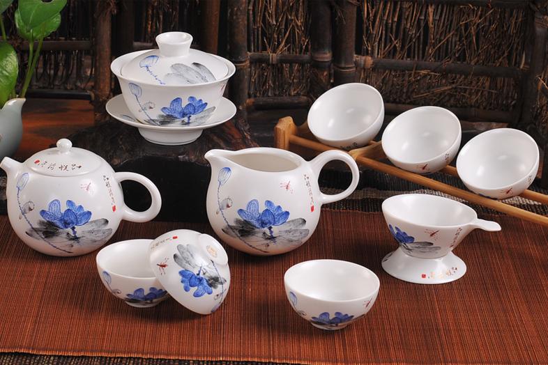 活动礼品陶瓷茶具 定做年会礼品茶具