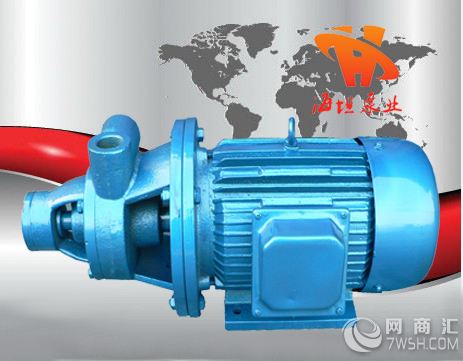 永嘉县海坦泵业有限公司制造，1W型单级旋涡泵