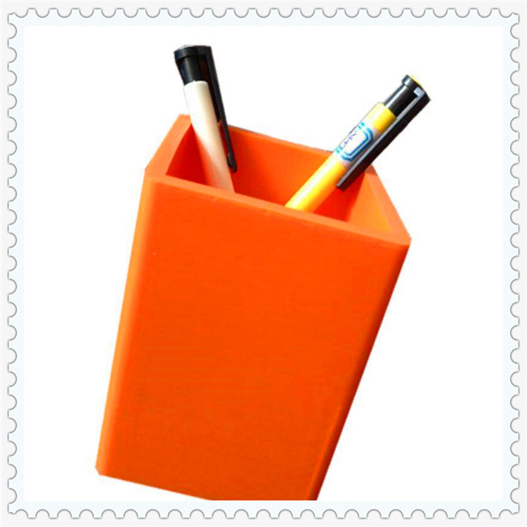 直销供应硅胶笔筒 可定制创意可爱硅胶积木笔筒学生学习收纳工具