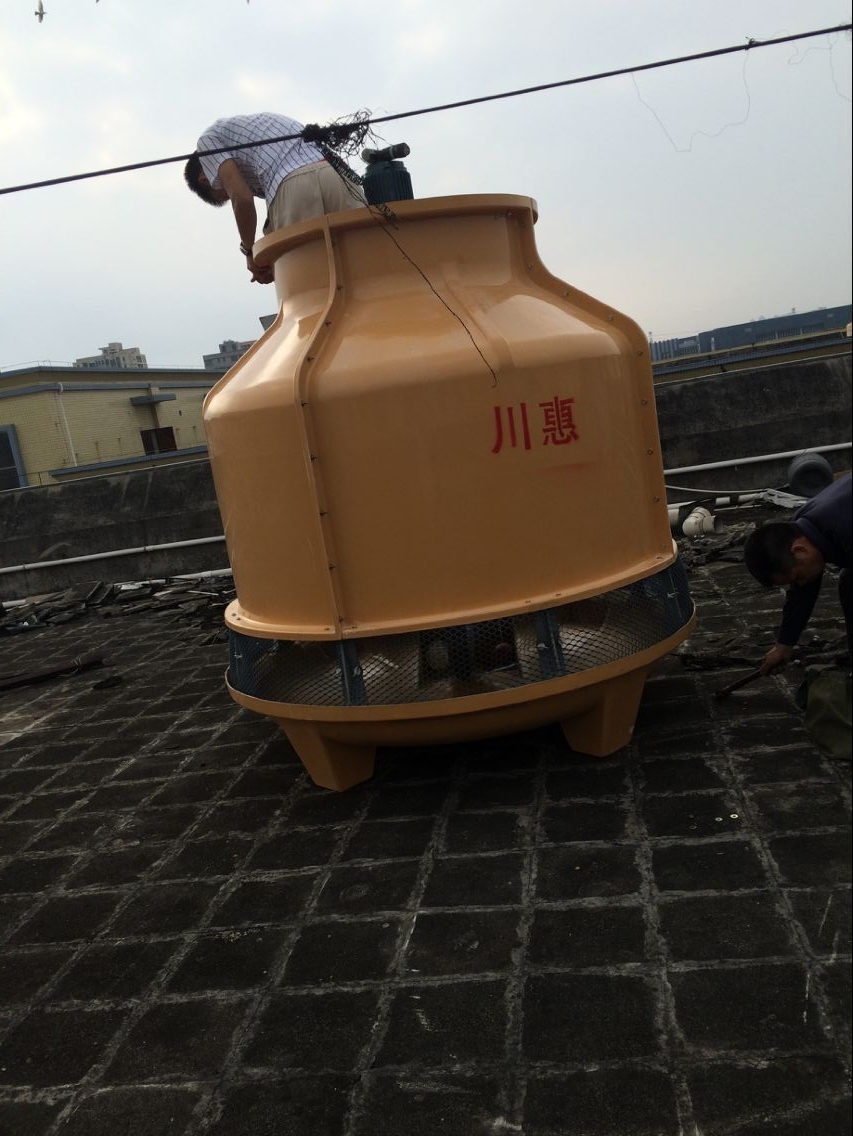 深圳川惠工业循环水玻璃钢圆形冷却水塔