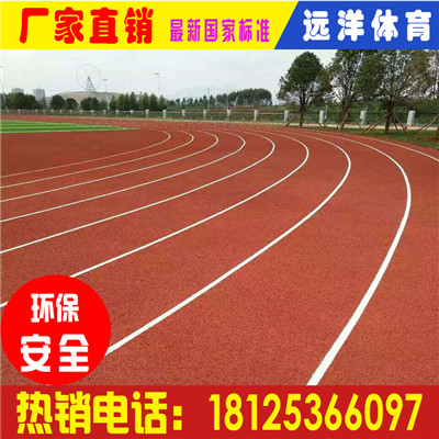 四川广元自结纹塑胶跑道材料|学校操场塑胶地面造价