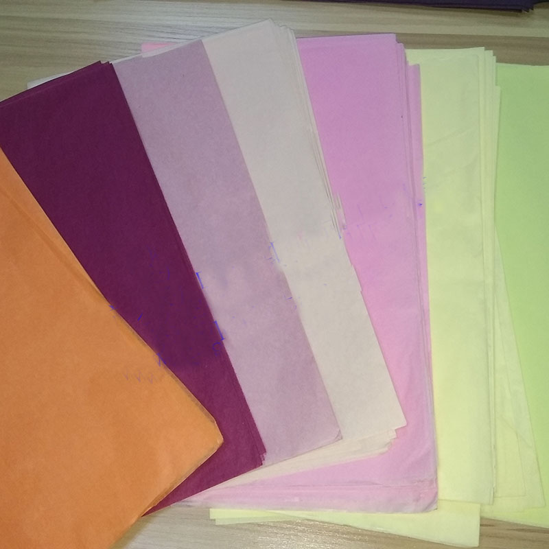 彩色包装纸工艺品礼品包装纸16克彩色棉纸