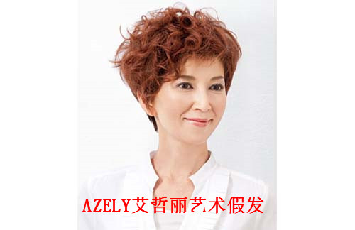 上海艾哲丽假发女士短卷发假发套自然逼真
