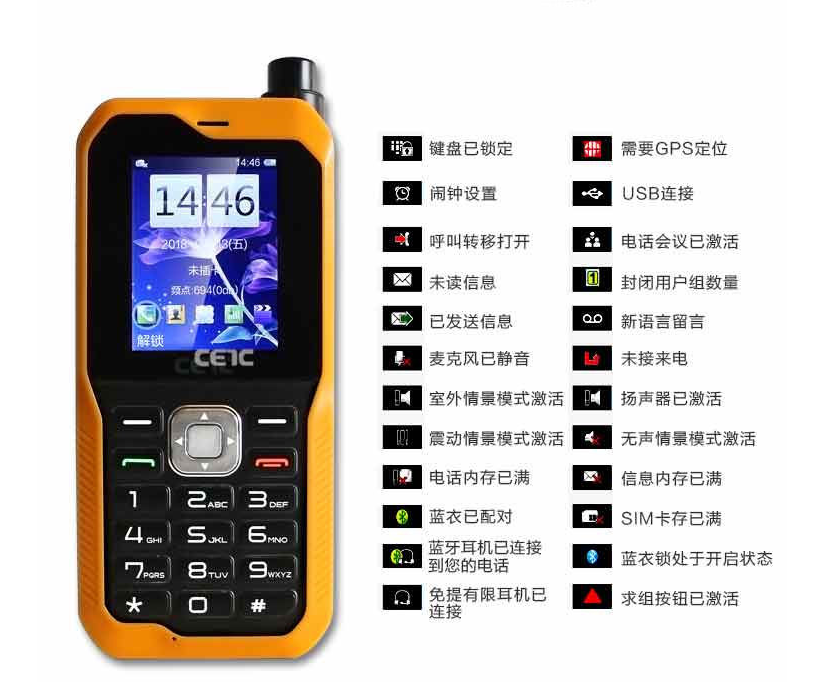 天通一号卫星电话中电科SC120