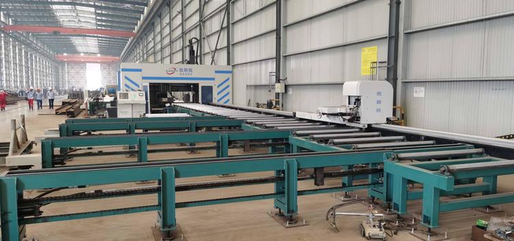 天津塘沽等离子h型钢切割机下料 钢结构设备自动化生产线